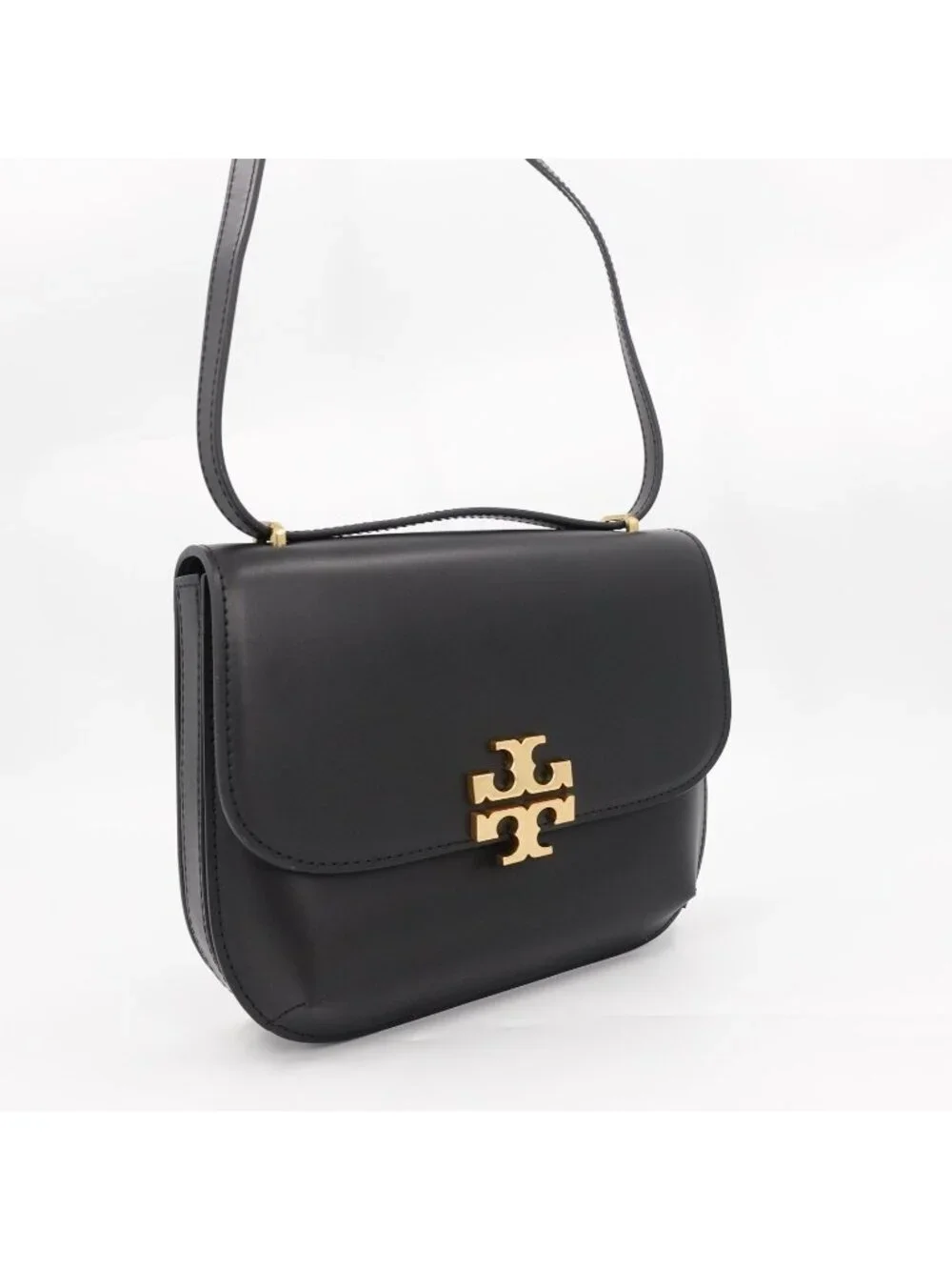Tory Burch Eleanor Slim Saddlebag Black OS